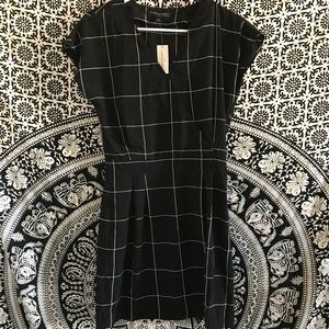 Black and white plaid dress from banana Republic